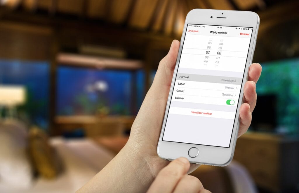 iphone wekker